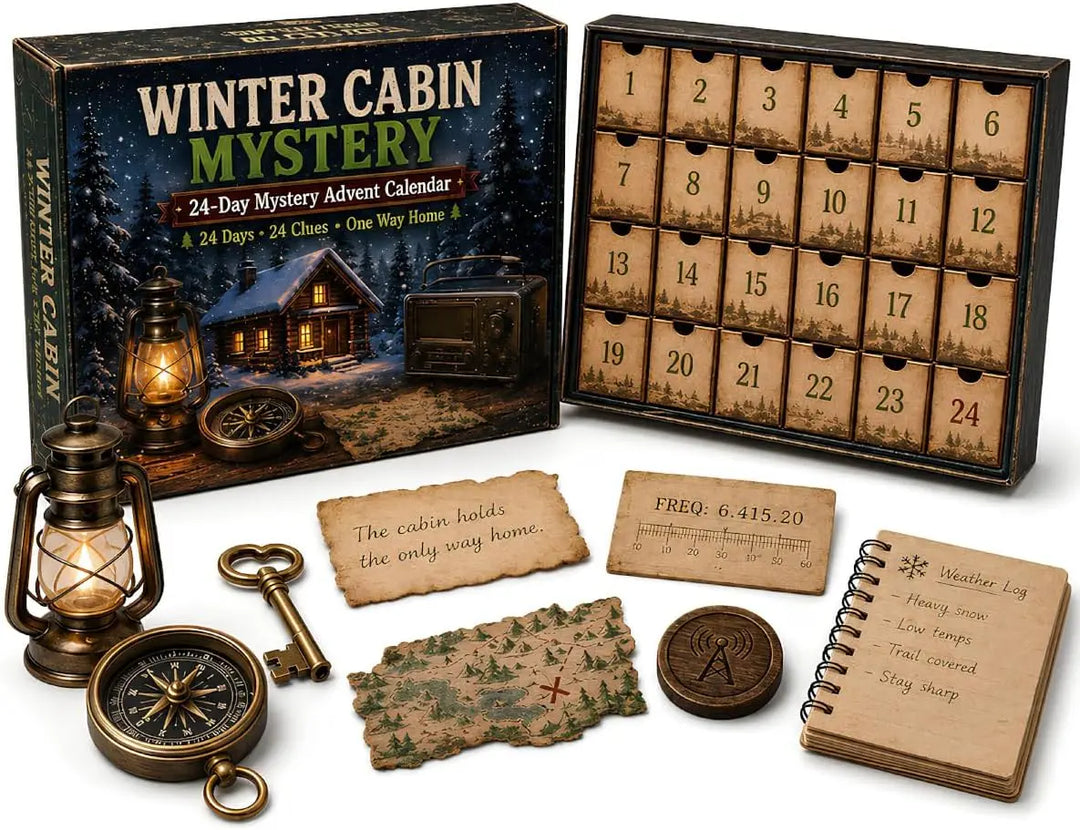 Kalendarz Adwentowy z Zagadkami Escape Room | Świąteczny