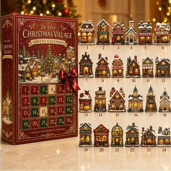 Kalendarz Adwentowy Z Miniaturowymi Dekoracjami | Święta