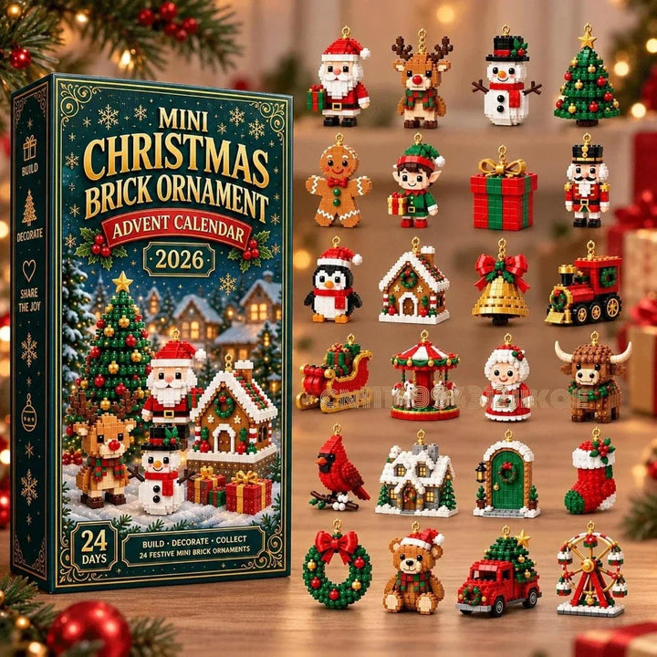 Kalendarz Adwentowy Z Miniaturowymi Dekoracjami | Święta