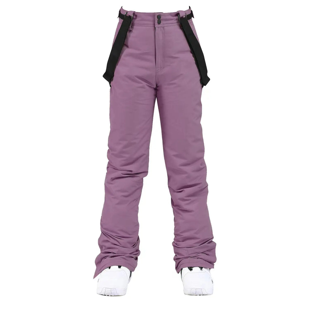 Unisex Spodnie Narciarskie Ocieplane z Szelkami | Snowboardowe