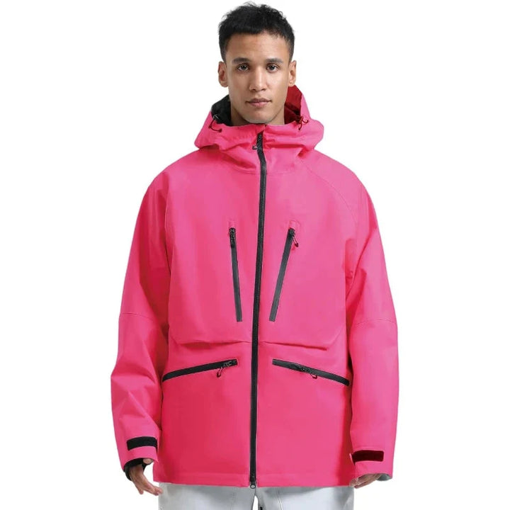 Unisex Kurtka Narciarska Rozpinana z Kapturem | Snowboardowa