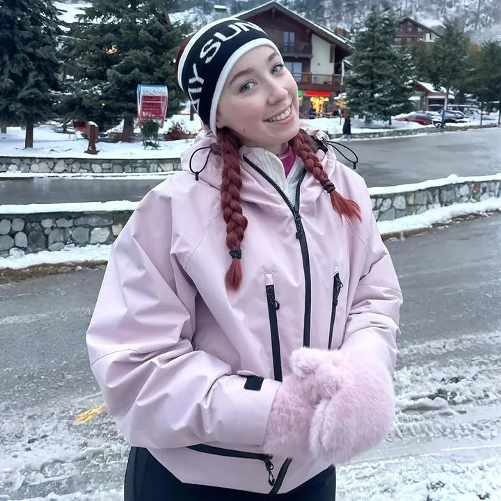Unisex Kurtka Narciarska Rozpinana z Kapturem | Snowboardowa