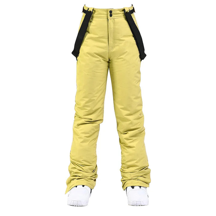 Unisex Spodnie Narciarskie Ocieplane z Szelkami | Snowboardowe
