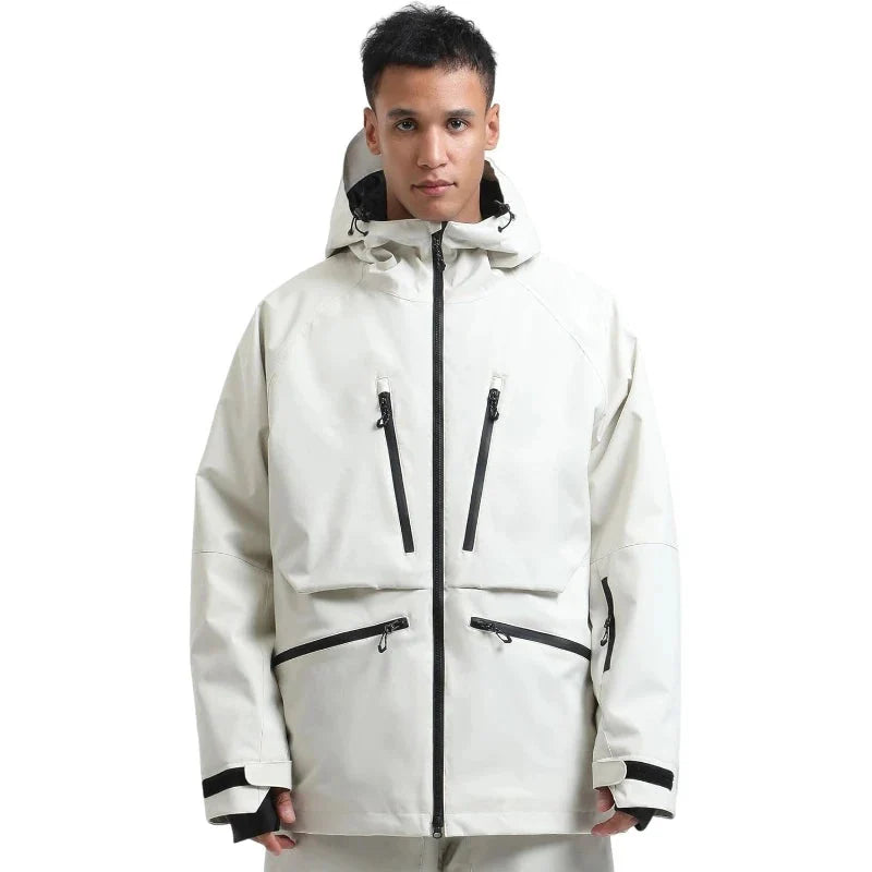 Unisex Kurtka Narciarska Rozpinana z Kapturem | Snowboardowa