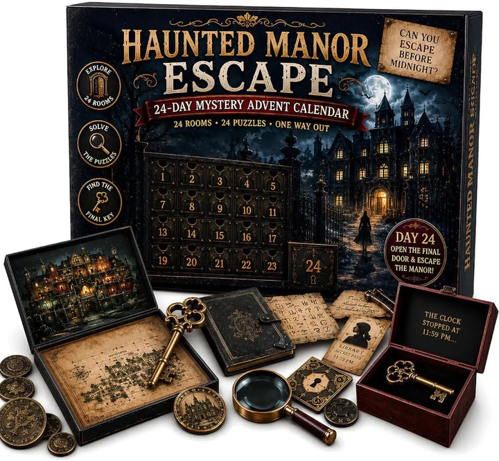 Kalendarz Adwentowy z Zagadkami Escape Room | Świąteczny