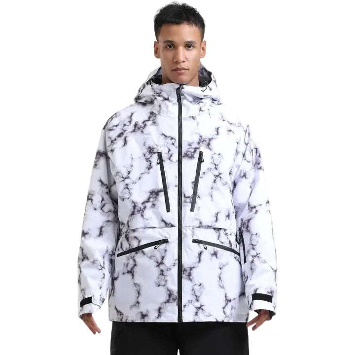 Unisex Kurtka Narciarska Rozpinana z Kapturem | Snowboardowa