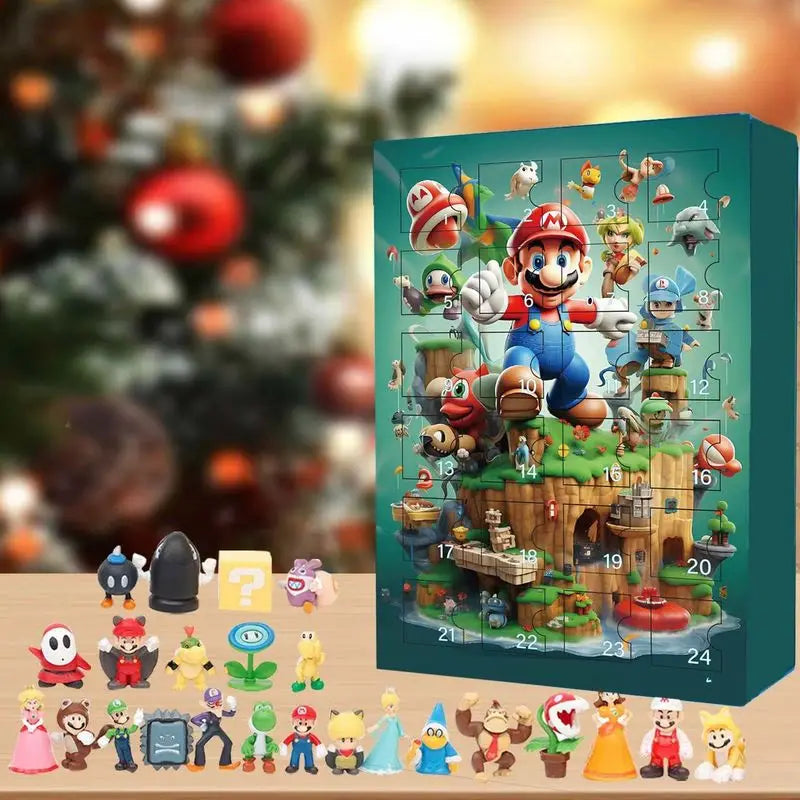 Kalendarz Adwentowy Super Mario z Zabawkami | Świąteczny