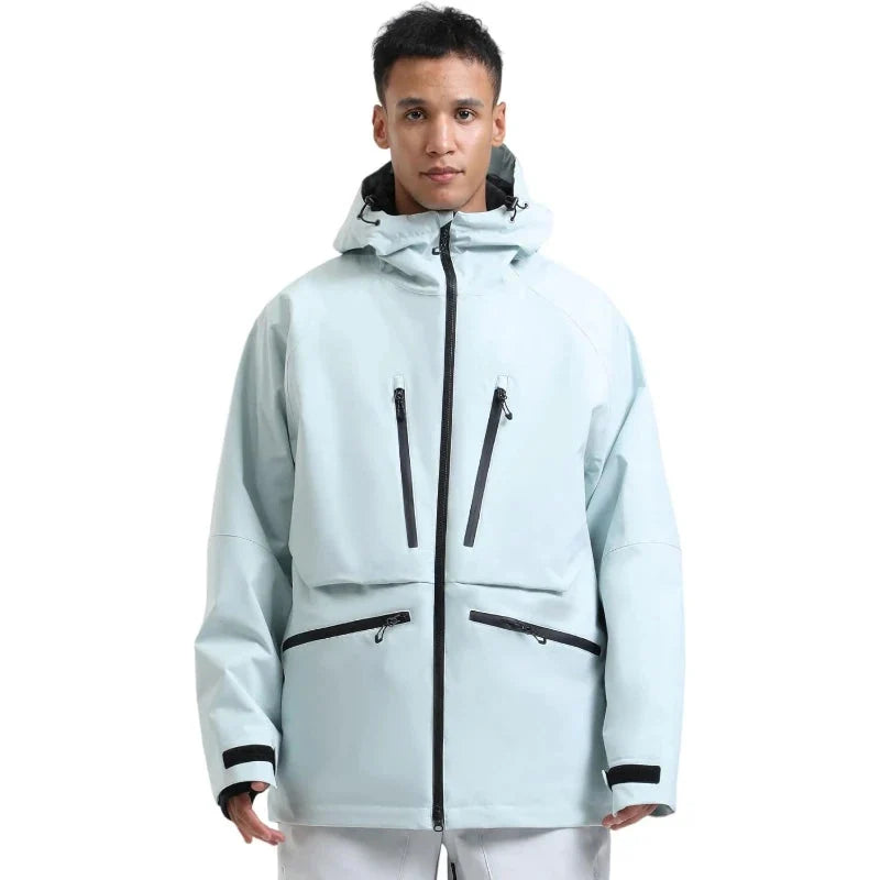 Unisex Kurtka Narciarska Rozpinana z Kapturem | Snowboardowa