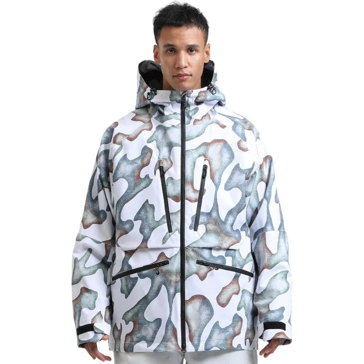 Unisex Kurtka Narciarska Rozpinana z Kapturem | Snowboardowa