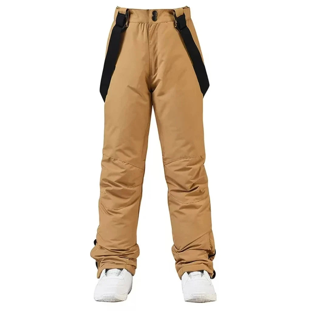 Unisex Spodnie Narciarskie Ocieplane z Szelkami | Snowboardowe