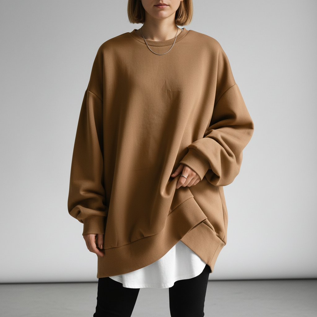 Damska Bluza Oversize | Długi Rękaw