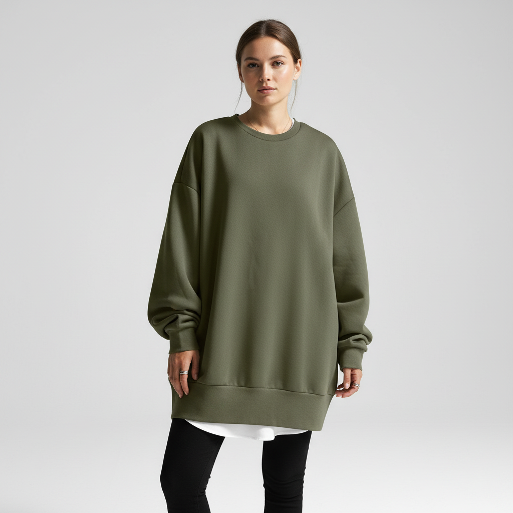 Damska Bluza Oversize | Długi Rękaw