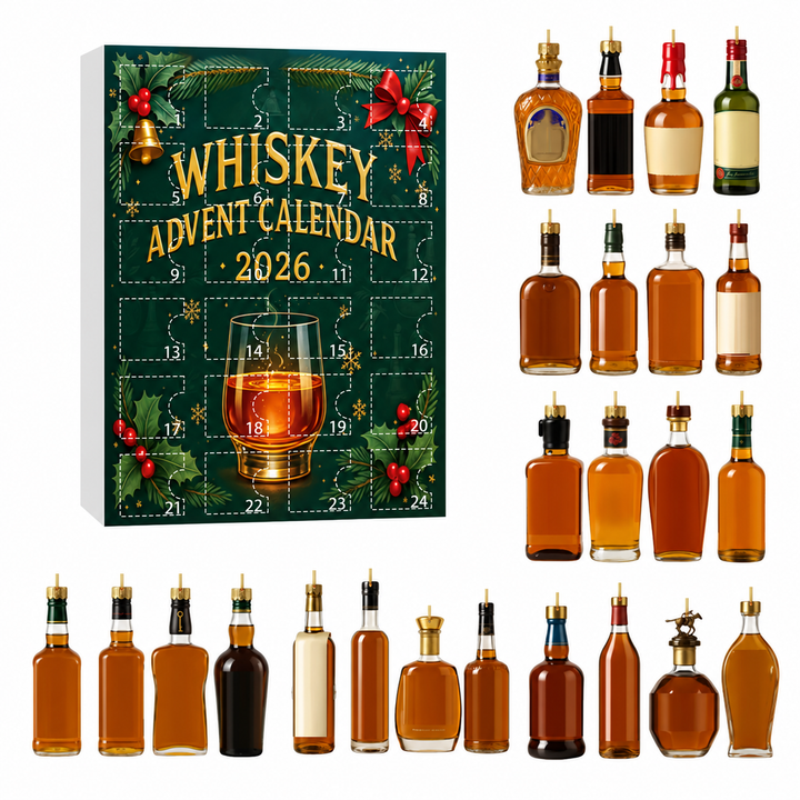 Kalendarz Adwentowy z Zawieszkami Whisky | Świąteczny