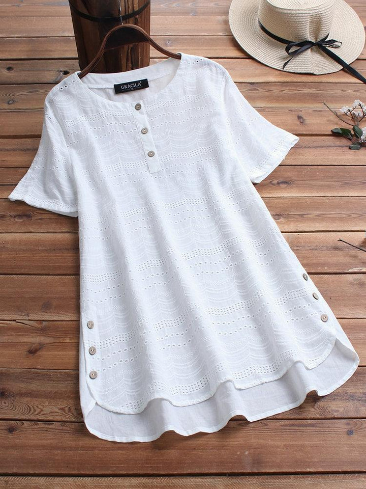 Damska Letnia Bluzka | Henley