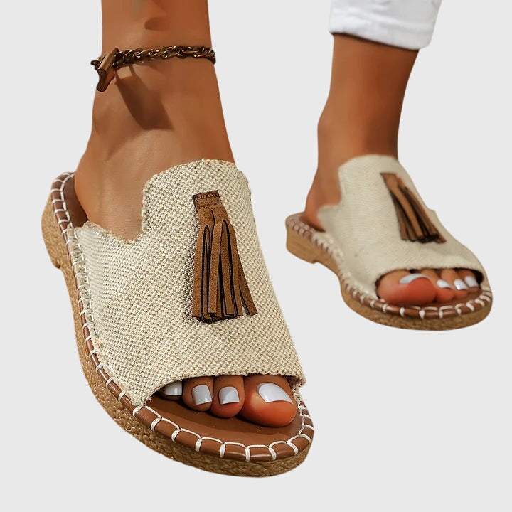 Damskie Sandały W Stylu Boho | Ozdobne Frędzle