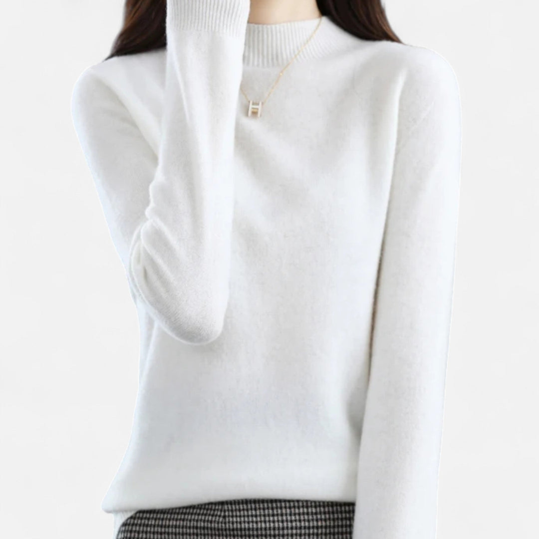 Damski Sweter Golf Ciepły z Dzianiny | Zimowy