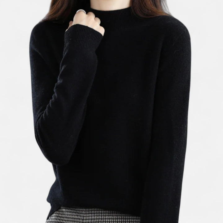 Damski Sweter Golf Ciepły z Dzianiny | Zimowy