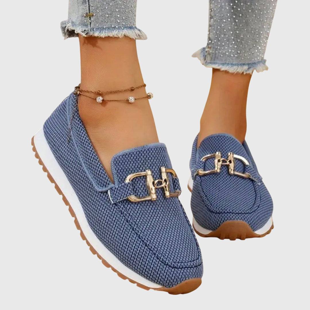 Damskie Wsuwane Mokasyny z Klamrą | Casual