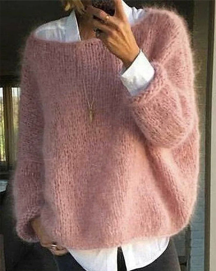Damski Sweter Oversize Zimowy | z Dzianiny