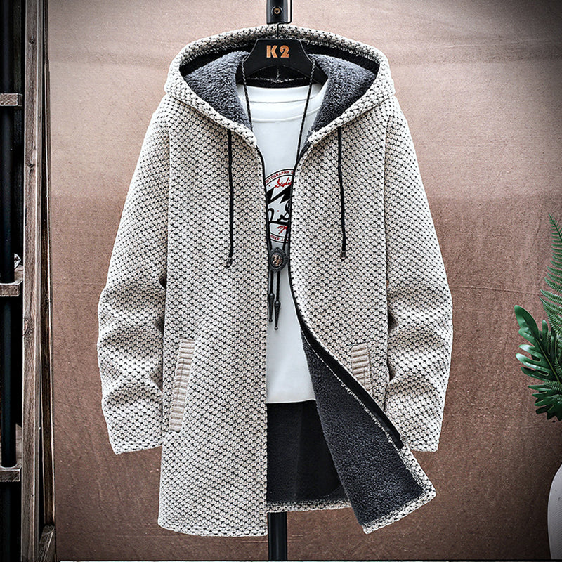 Herren Kurtka Zimowa Zamkiem z Kapturem | Streetwear