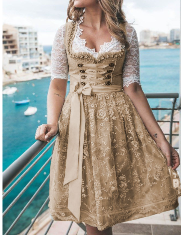 Damska Sukienka w Stylu Dirndl | Midi