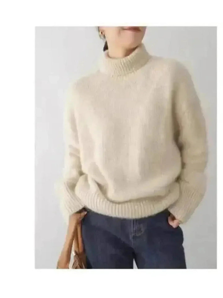 Damski Sweter Golf Zimowy | Elegancki