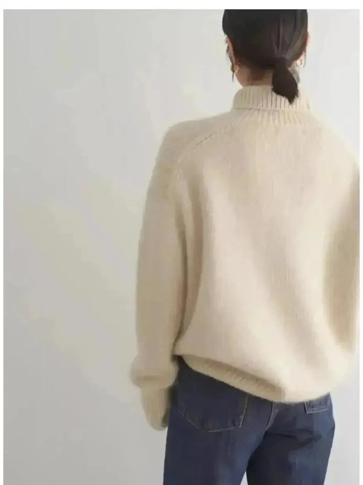 Damski Sweter Golf Zimowy | Elegancki