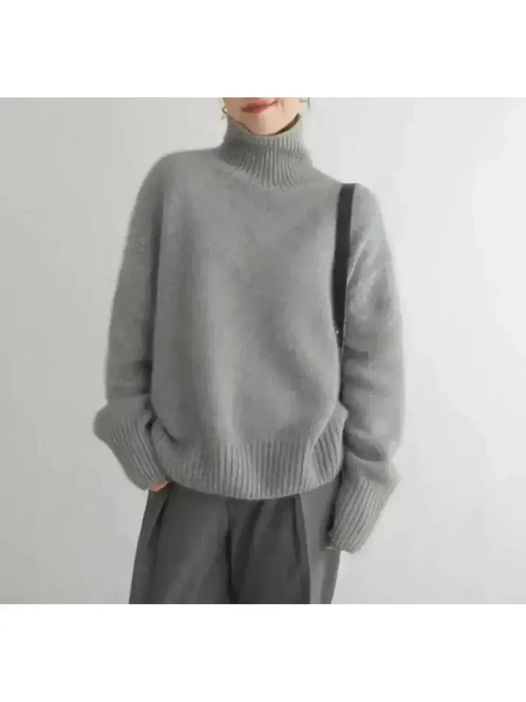 Damski Sweter Golf Zimowy | Elegancki