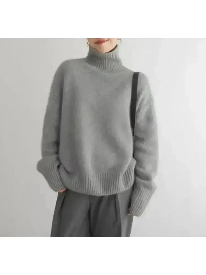 Damski Sweter Golf Zimowy | Elegancki