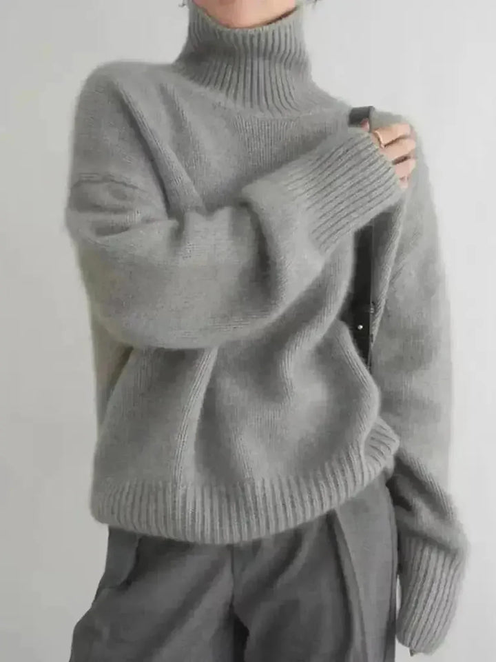 Damski Sweter Golf Zimowy | Elegancki