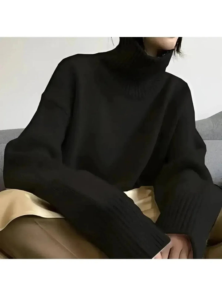 Damski Sweter Golf Zimowy | Elegancki