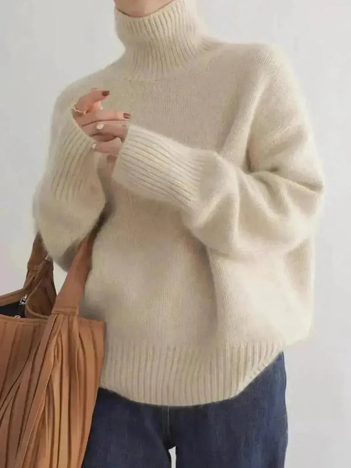 Damski Sweter Golf Zimowy | Elegancki
