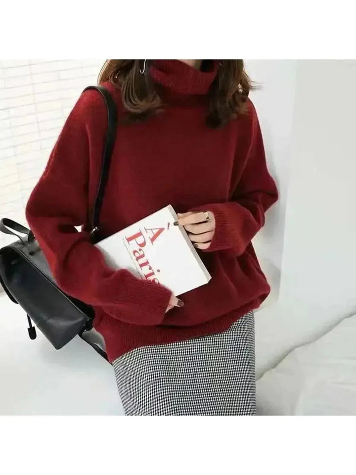 Damski Sweter Golf Zimowy | Elegancki