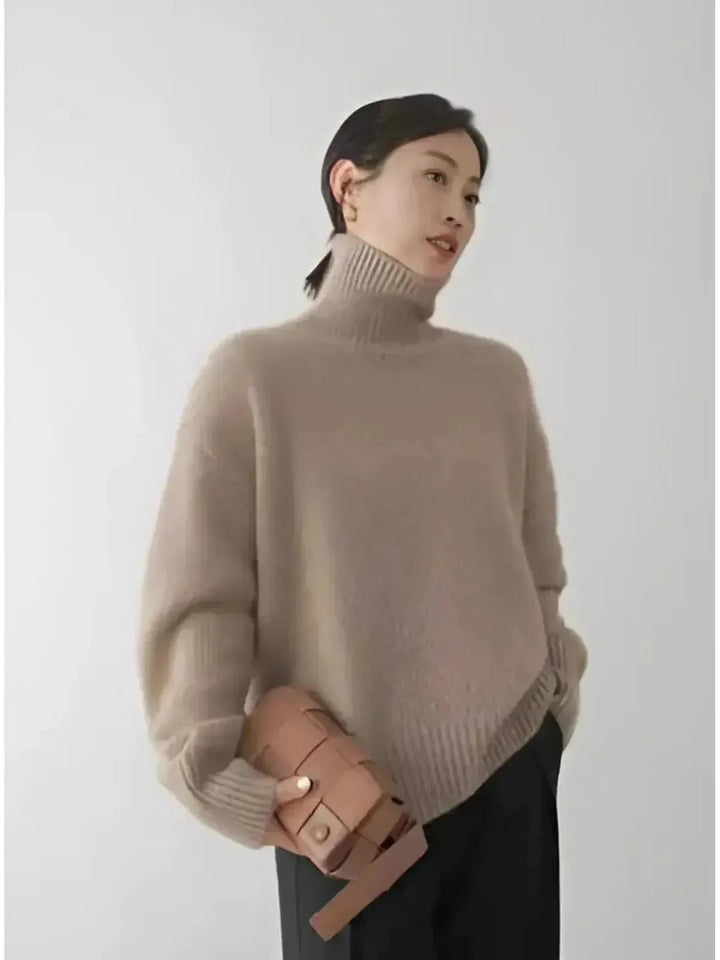 Damski Sweter Golf Zimowy | Elegancki