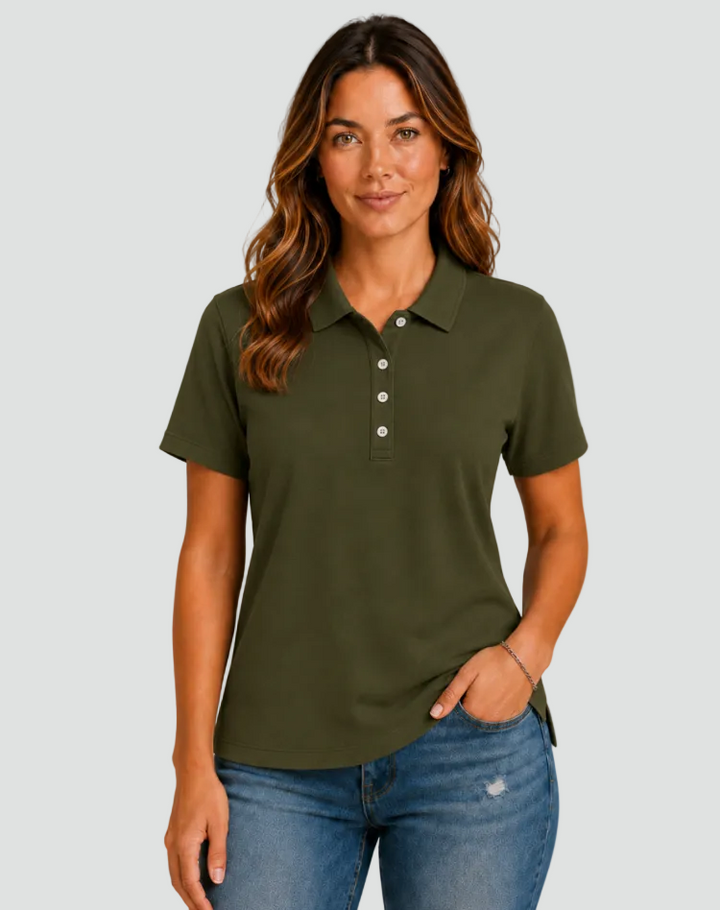 Damska Koszulka Polo Z Krótkim Rękawem | Elegancka