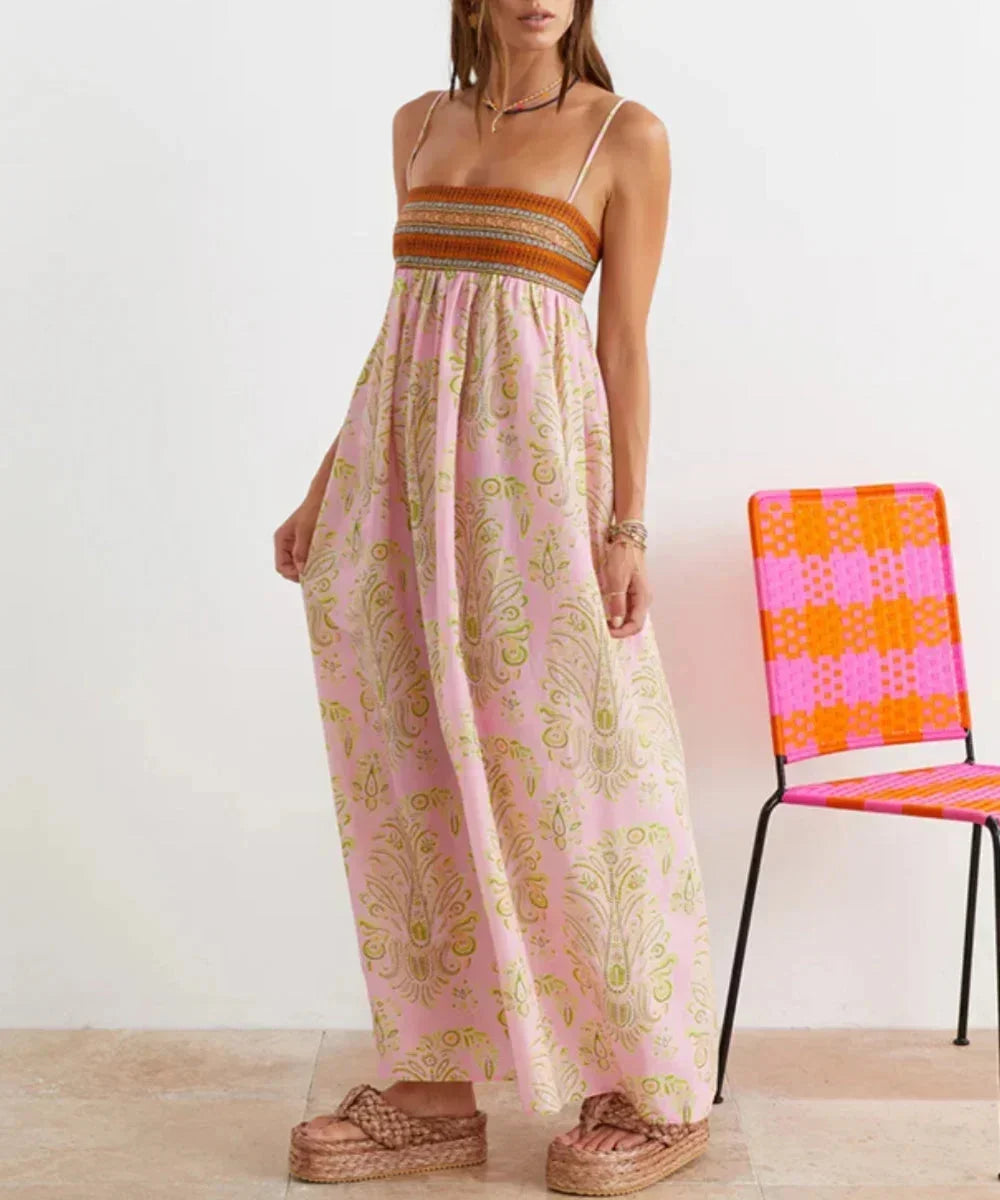Damska Boho Letnia Sukienka | Maxi
