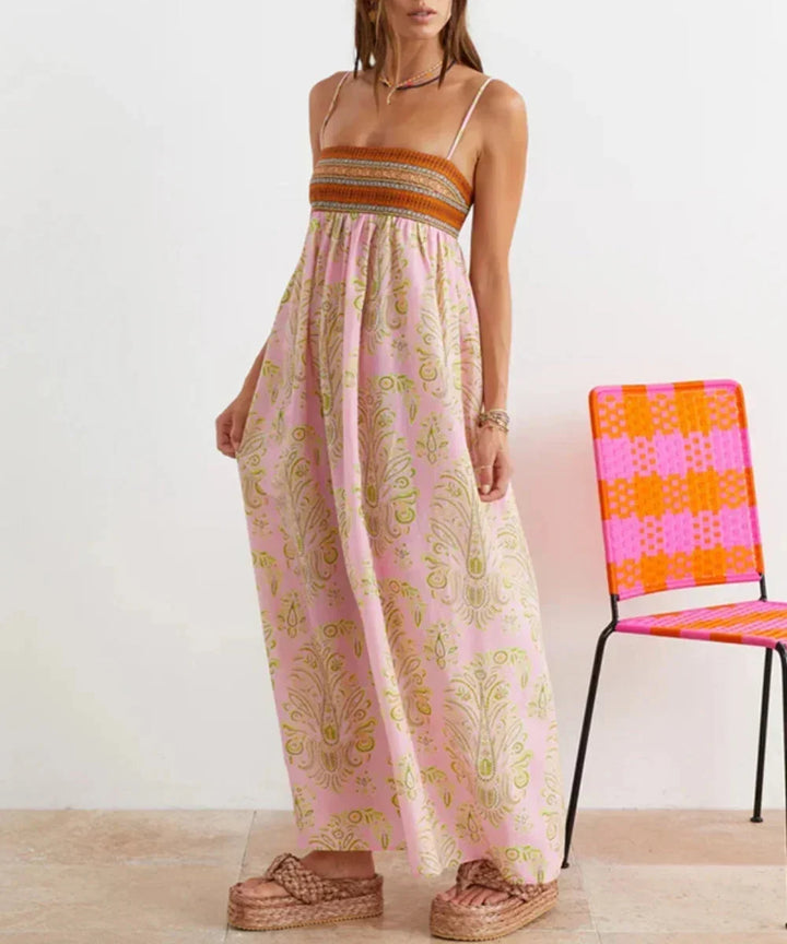 Damska Boho Letnia Sukienka | Maxi