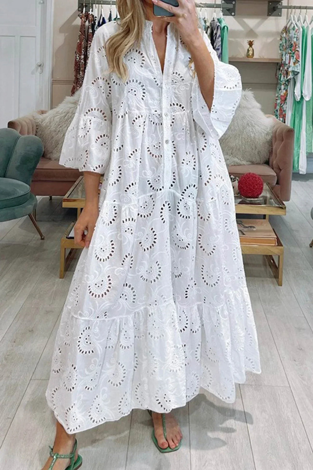 Damska Letnia Casual Sukienka | Maxi