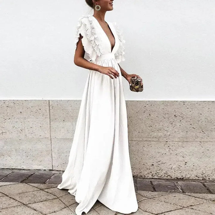 Damska Elegancka Koktajlowa Sukienka | Maxi