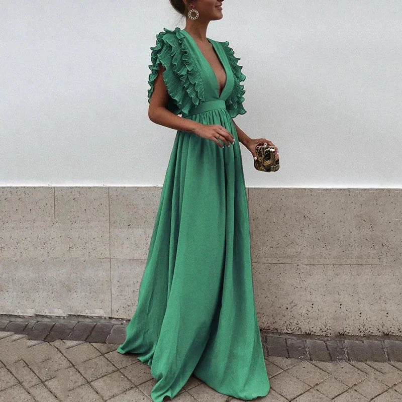 Damska Elegancka Koktajlowa Sukienka | Maxi
