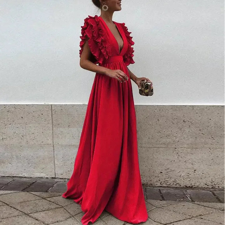 Damska Elegancka Koktajlowa Sukienka | Maxi