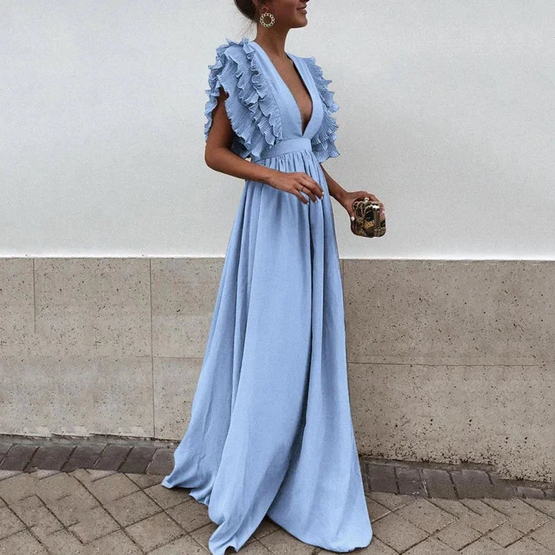 Damska Elegancka Koktajlowa Sukienka | Maxi