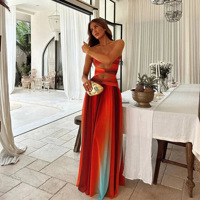 Damska Elegancka Letnia Sukienka | Maxi