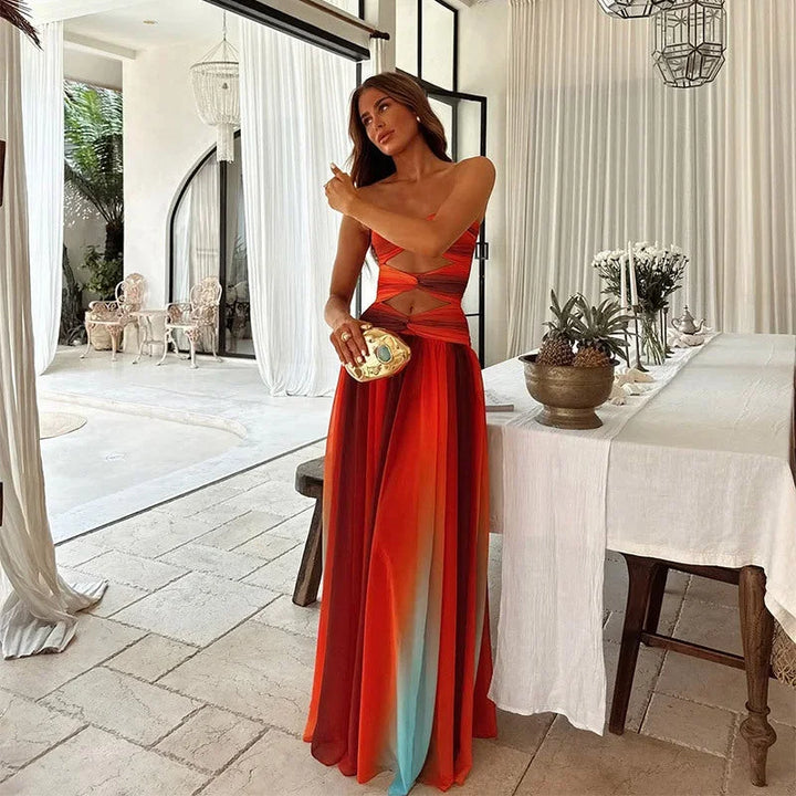 Damska Elegancka Letnia Sukienka | Maxi