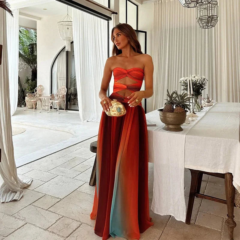 Damska Elegancka Letnia Sukienka | Maxi