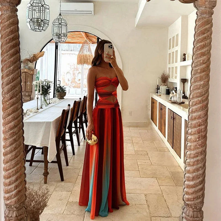 Damska Elegancka Letnia Sukienka | Maxi