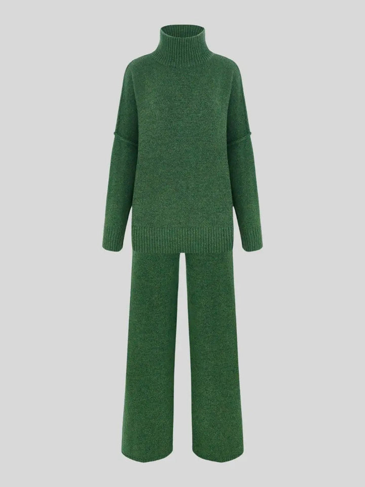 Damski Dres Szerokie Nogawki Oversize | z Dzianiny