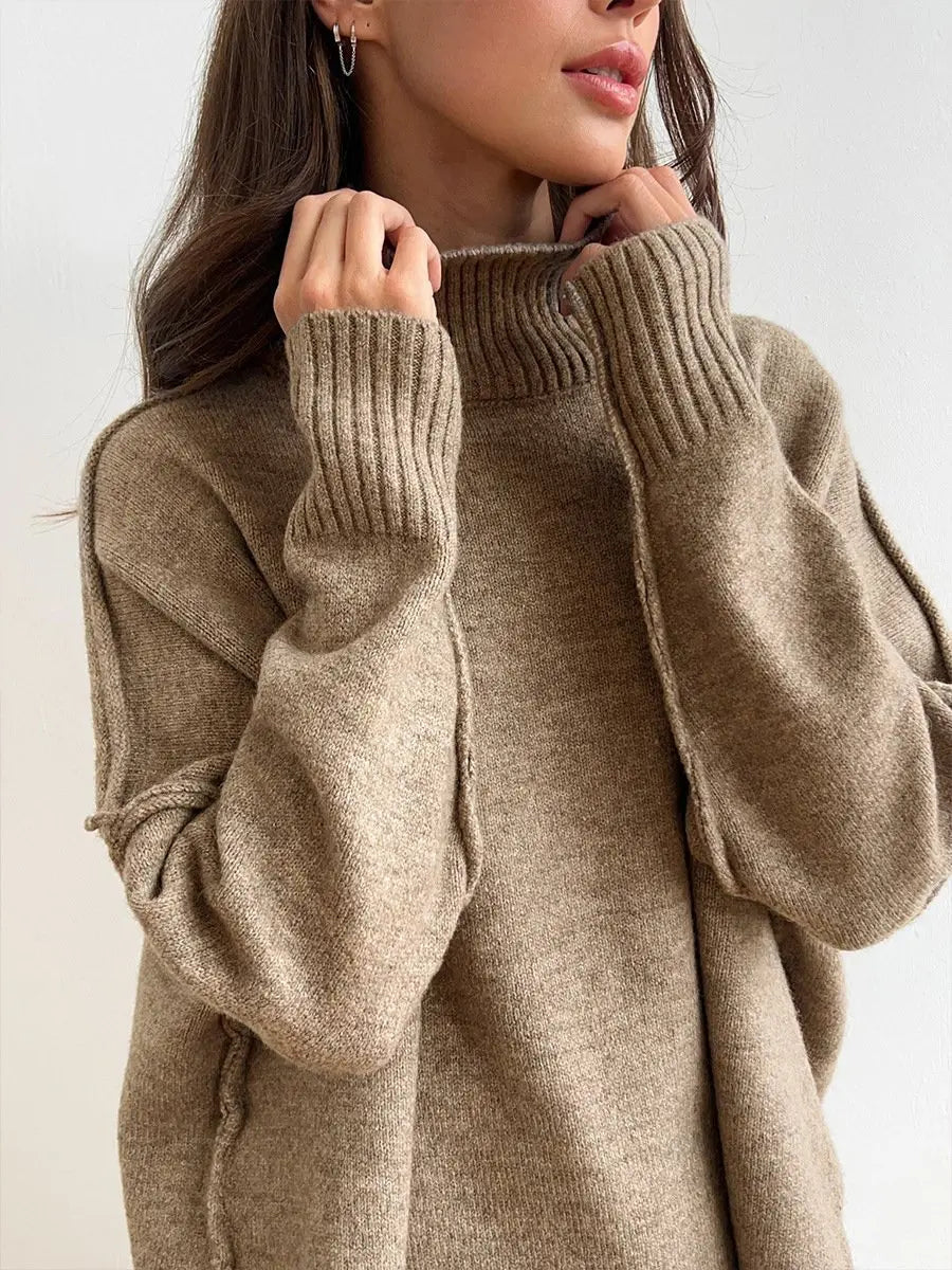 Damski Dres Szerokie Nogawki Oversize | z Dzianiny