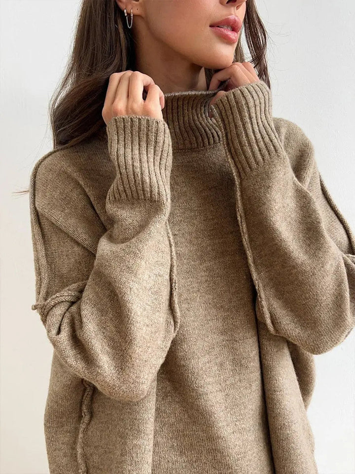 Damski Dres Szerokie Nogawki Oversize | z Dzianiny