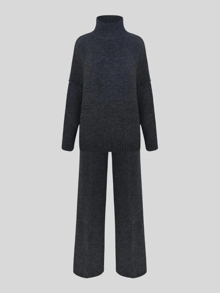 Damski Dres Szerokie Nogawki Oversize | z Dzianiny